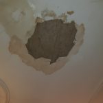 ovo je na jednom mestu na plafonu u trpezariji